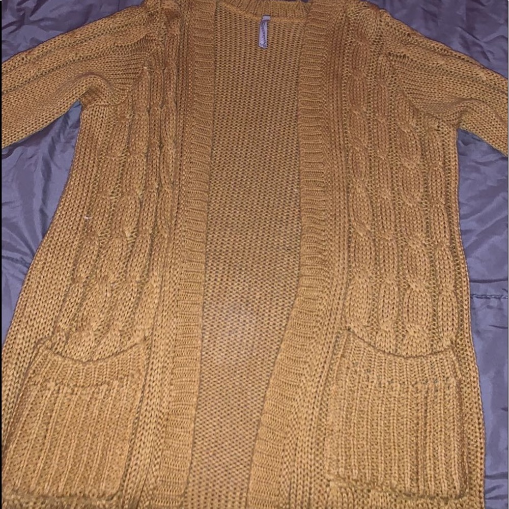 Mustard yellow cardigan